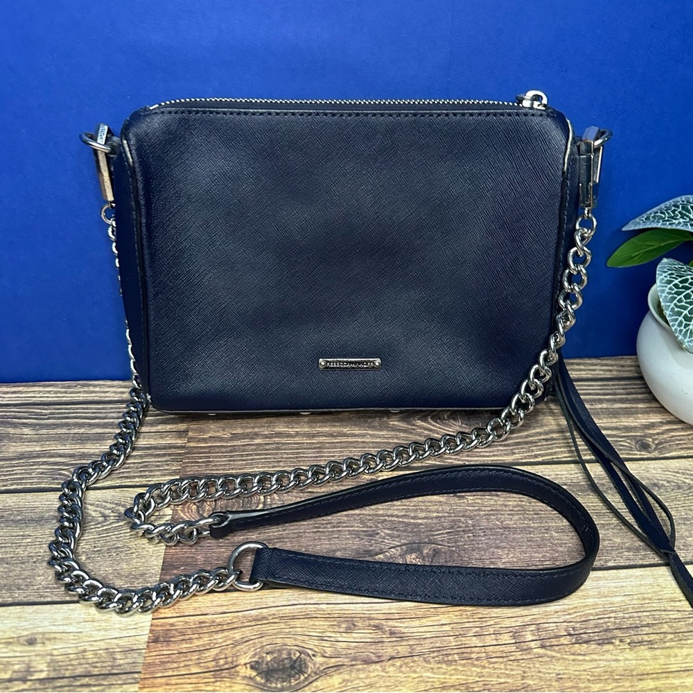 EUC Rebecca Minkoff 100% Genuine Leather Crossbody Bag ONE SIZE *Used (Black) - Picture 5 of 16